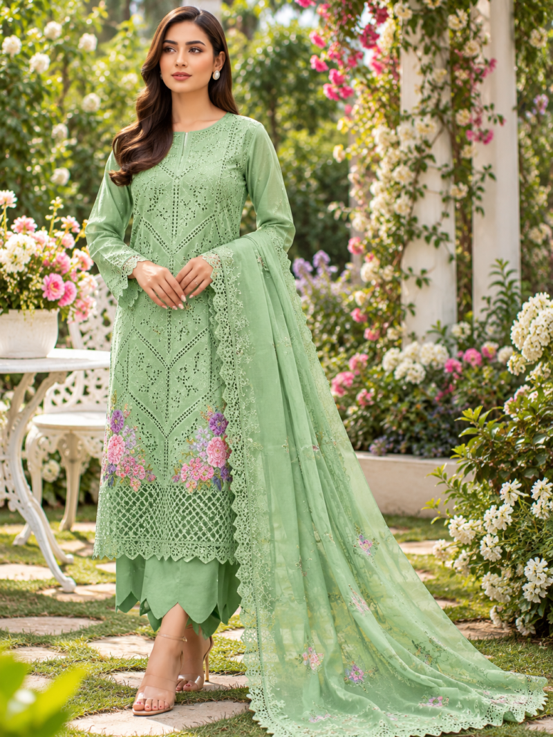 EID COLLECTION - 3 PIECE EMBROIDERY