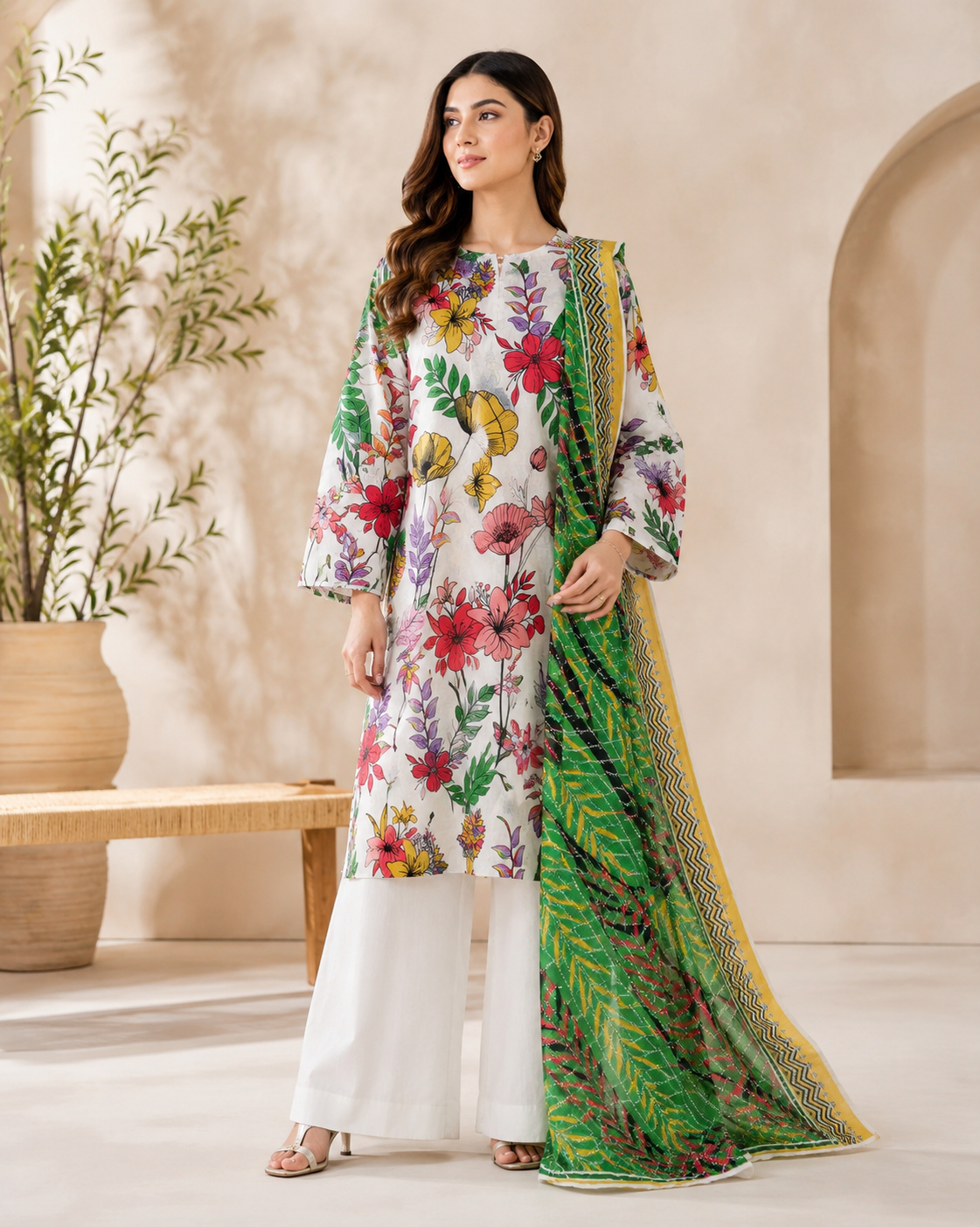 LAWN UNSTITCHED - PAREESA