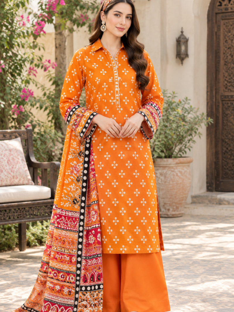 Ms-618 LAWN UNSTITCHED - NISHAT
