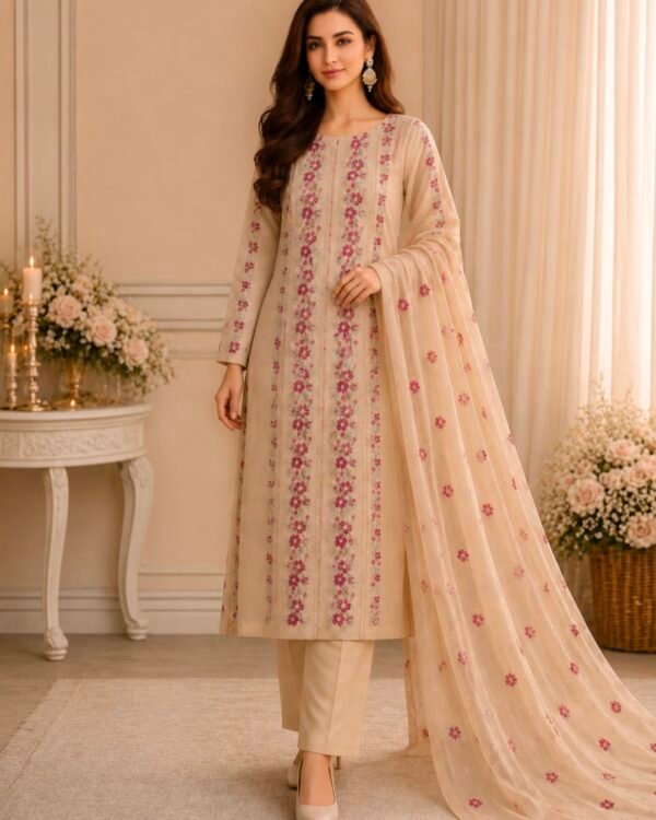 UNSTICHED 3PIECE EMBROIDERY