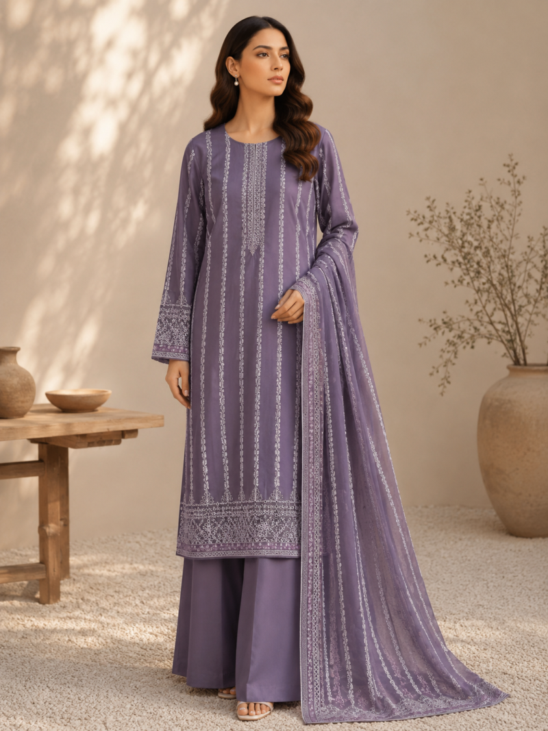 Ms-53 UNSTICHED 3 PIECE EMBROIDERY