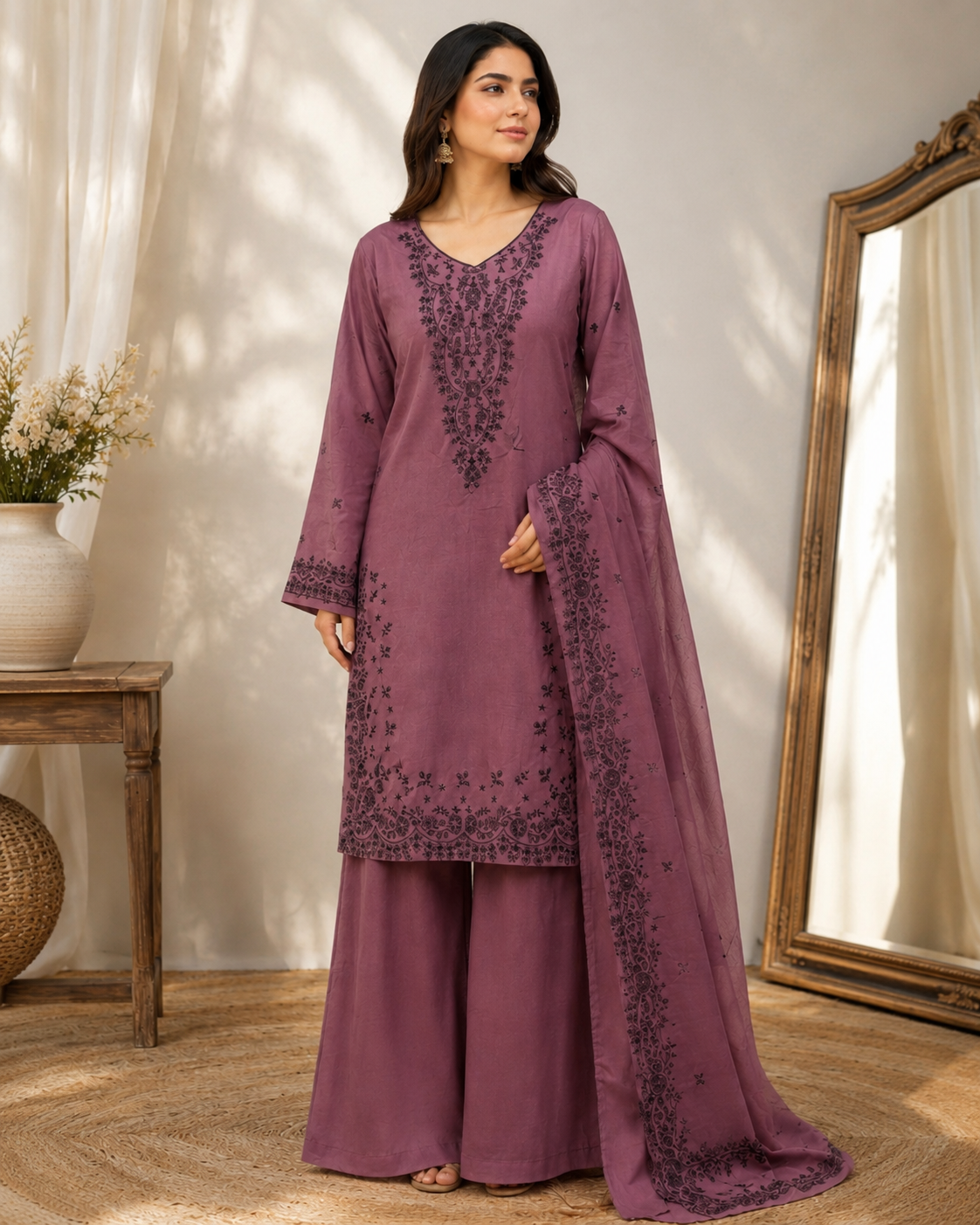 Ms-58 3 PIECE EMBROIDERY