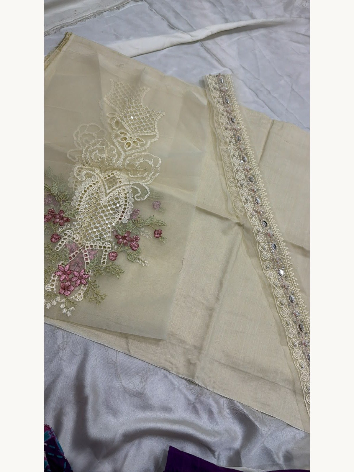 Viscose Embroidered Suit
