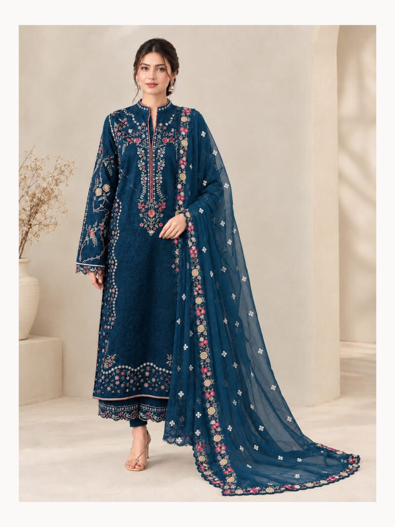Viscose Embroidered Suit